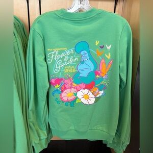 Disney Park 2026 Epcot Flower Garden Festival Alice In Wonderland Sweatshirt XL